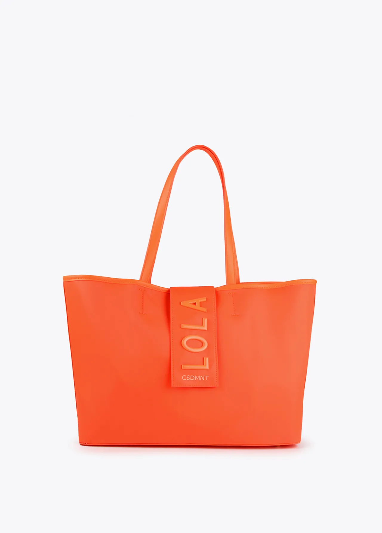 bolso_shopper_nylon_fluor_0-1.webp Lola Casademunt Bolsos<Bolso shopper nylon fluor FUCSIA