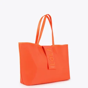 Lola Casademunt Bolsos<Bolso shopper nylon fluor FUCSIA
