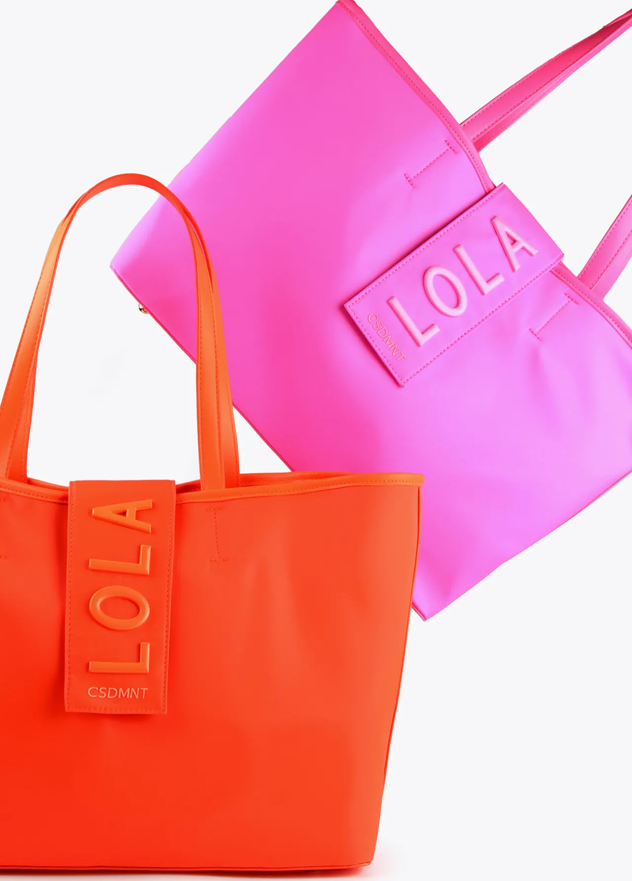bolso_shopper_nylon_fluor_5-1.webp Lola Casademunt Bolsos<Bolso shopper nylon fluor FUCSIA