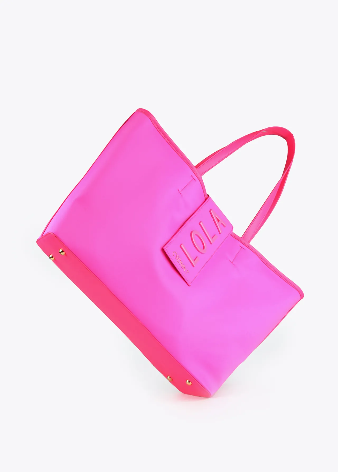 bolso_shopper_nylon_fluor_5.webp Lola Casademunt Bolsos<Bolso shopper nylon fluor FUCSIA