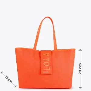 Lola Casademunt Bolsos<Bolso shopper nylon fluor FUCSIA