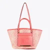 Lola Casademunt Bolsos | Baño<Bolso shopper tipo cesta NEGRO-BLANCO