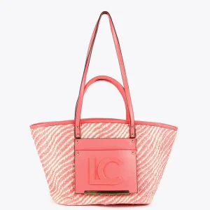 Lola Casademunt Bolsos | Baño<Bolso shopper tipo cesta NEGRO-BLANCO