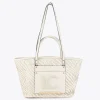 Lola Casademunt Bolsos | Baño<Bolso shopper tipo cesta NEGRO-BLANCO