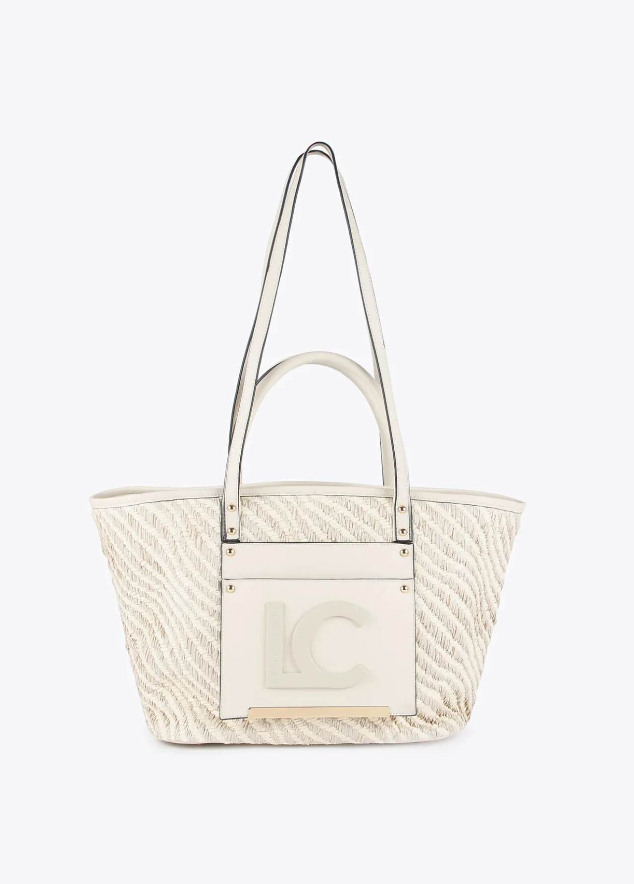 bolso_shopper_tipo_cesta_0-2.webp Lola Casademunt Bolsos | Baño<Bolso shopper tipo cesta NEGRO-BLANCO