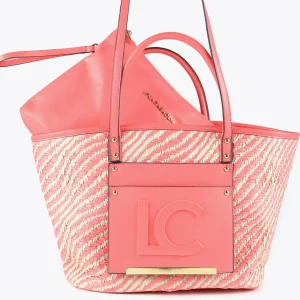 Lola Casademunt Bolsos | Baño<Bolso shopper tipo cesta NEGRO-BLANCO