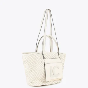 Lola Casademunt Bolsos | Baño<Bolso shopper tipo cesta NEGRO-BLANCO