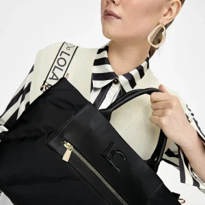 Lola Casademunt Bolsos<Bolso tipo shooper acolchado NEGRO
