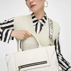 Lola Casademunt Bolsos<Bolso tipo shooper acolchado NEGRO