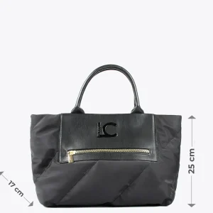 Lola Casademunt Bolsos<Bolso tipo shooper acolchado NEGRO