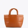 Lola Casademunt Bolsos<Bolso tipo shopper acolchado CAMEL