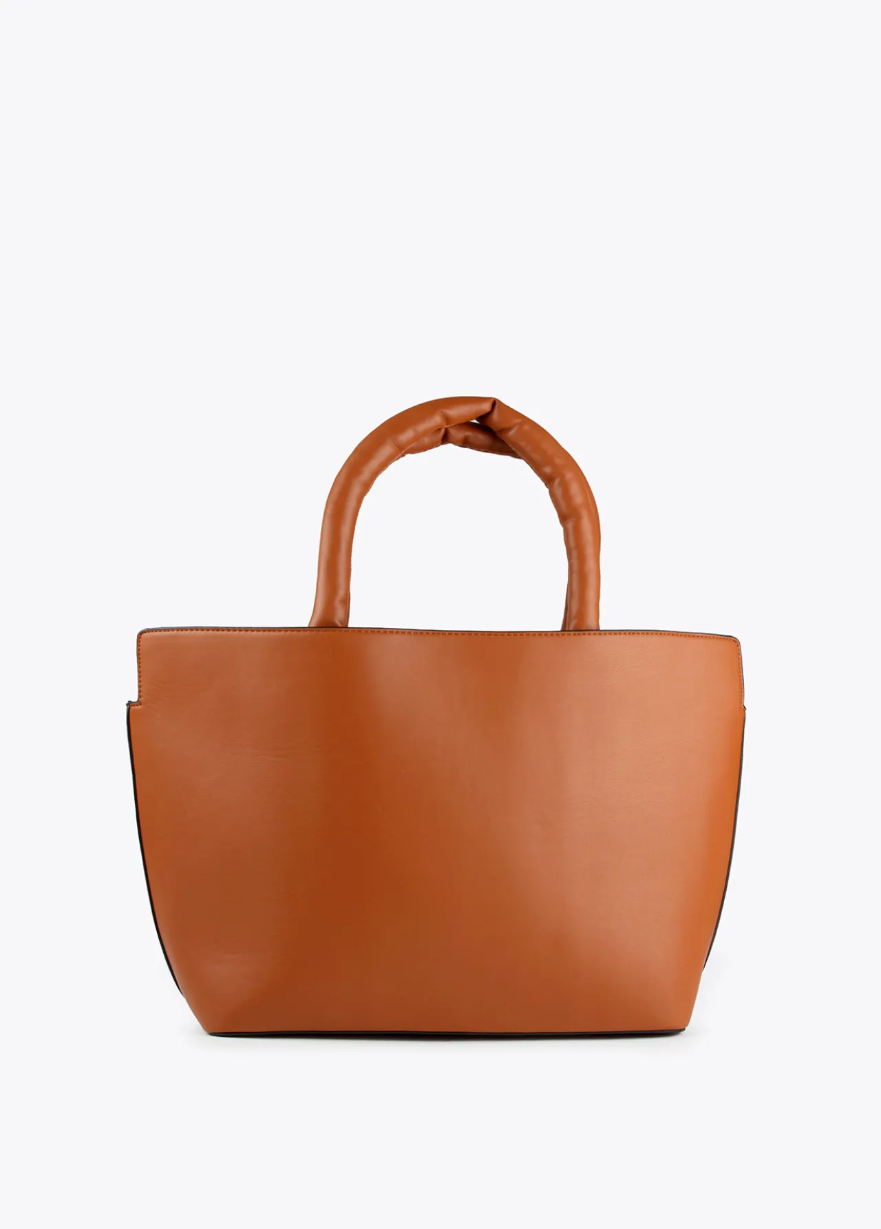 bolso_tipo_shopper_acolchado_2-1.webp Lola Casademunt Bolsos<Bolso tipo shopper acolchado CAMEL