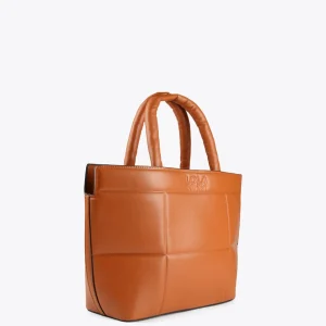 Lola Casademunt Bolsos<Bolso tipo shopper acolchado CAMEL