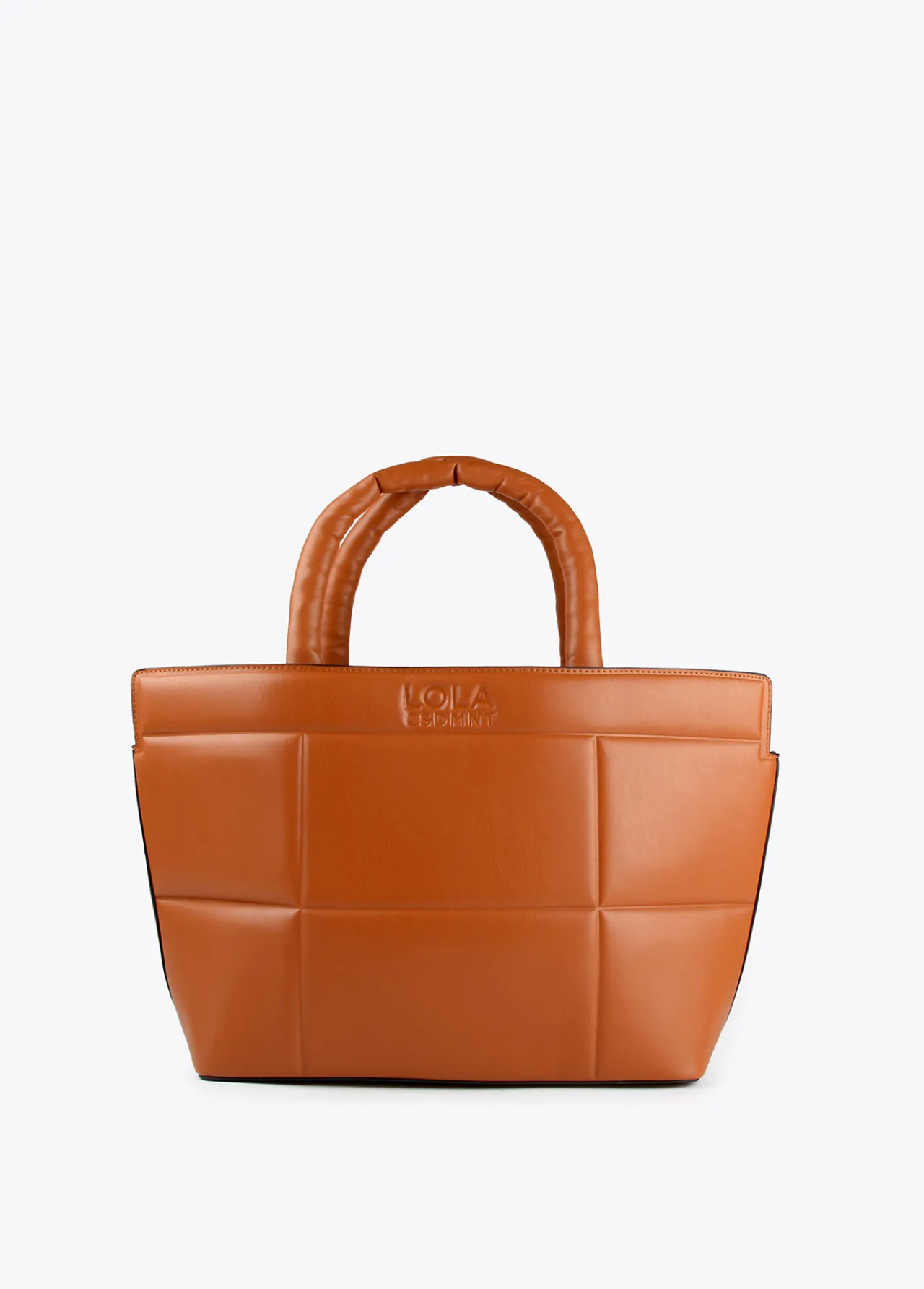 bolso_tipo_shopper_acolchado_4-1.webp Lola Casademunt Bolsos<Bolso tipo shopper acolchado CAMEL
