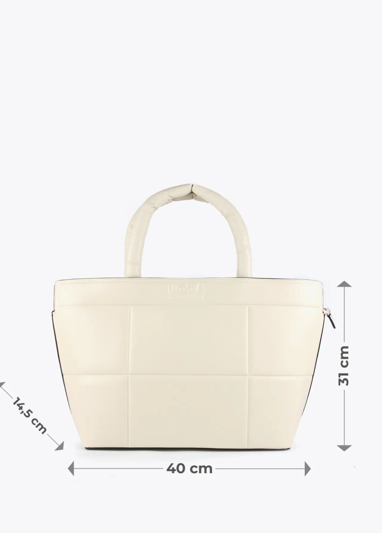 bolso_tipo_shopper_acolchado_5.webp Lola Casademunt Bolsos<Bolso tipo shopper acolchado CAMEL