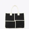 Lola Casademunt Bolsos<Bolso tipo shopper blanco y negro CRUDO-NEGRO