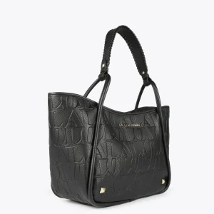 Lola Casademunt Bolsos<Bolso tipo shopper grabado NEGRO