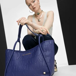 Lola Casademunt Bolsos<Bolso tipo shopper grabado NEGRO