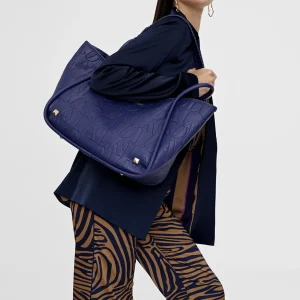Lola Casademunt Bolsos<Bolso tipo shopper grabado NEGRO
