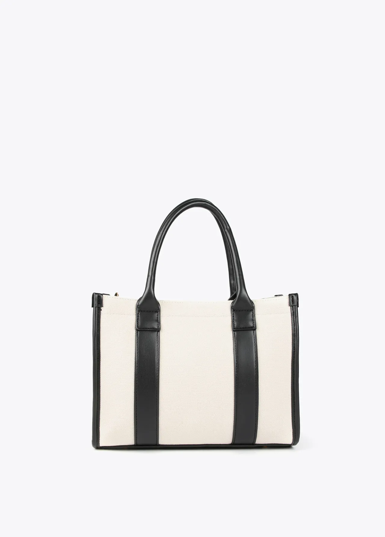 Lola Casademunt Bolsos<Bolso tipo shopper pequeño CRUDO-NEGRO