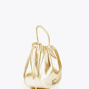Lola Casademunt Bolsos<Bolso tipo shopper semicircular DORADO
