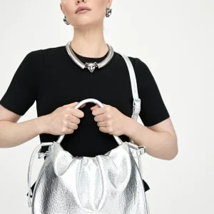 Lola Casademunt Bolsos<Bolso tipo shopper semicirular DORADO