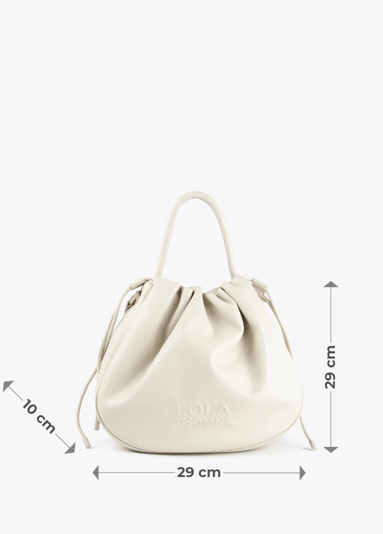 Lola Casademunt Bolsos<Bolso tipo shopper semicirular DORADO