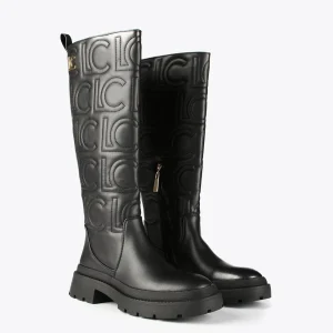 Lola Casademunt Botas Y Botines<Bota alta logotipada |  COLECCIÓN LOLA | Lola Casademunt NEGRO