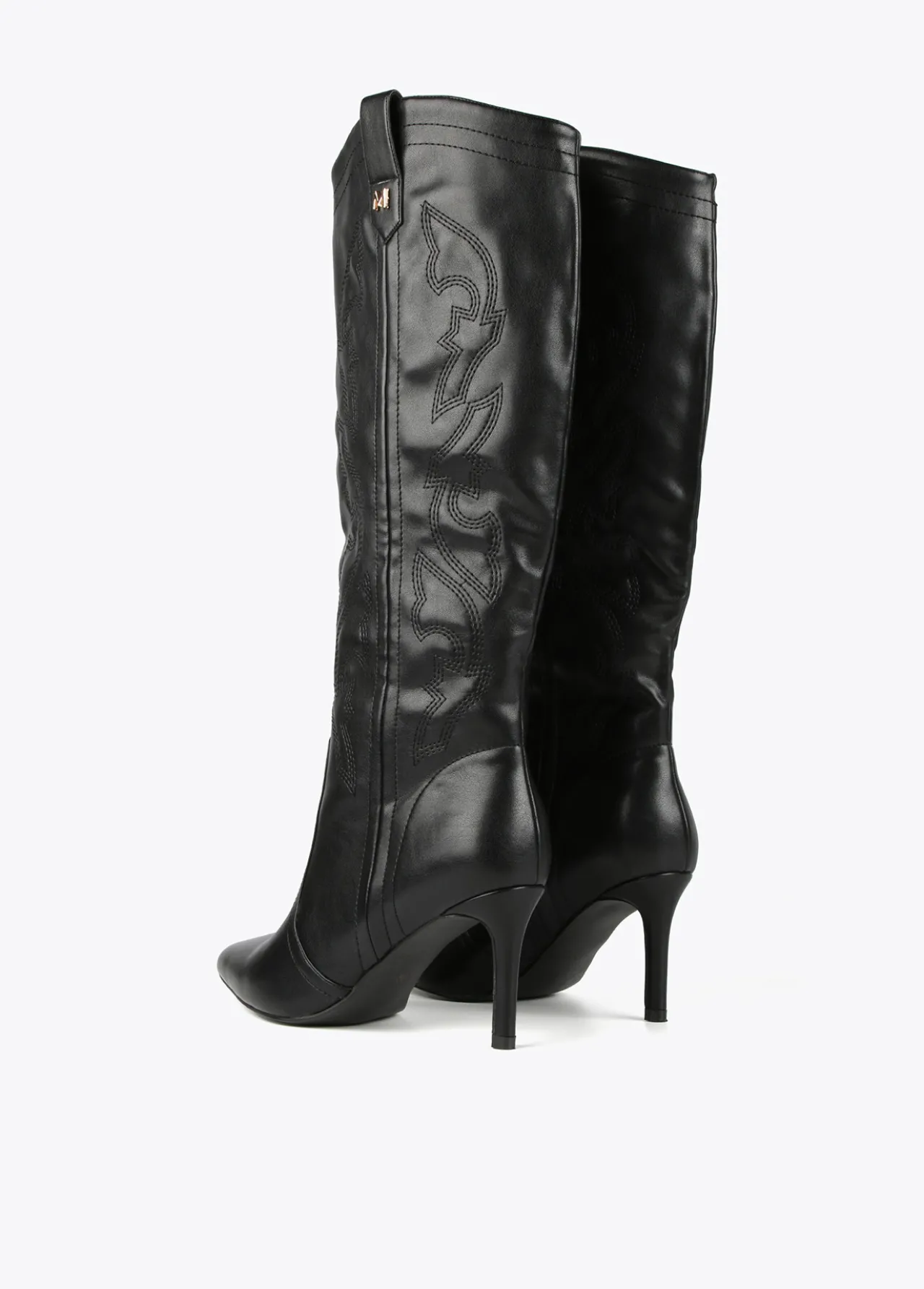 bota_cowboy_de_caa_alta_2.webp Lola Casademunt Botas Y Botines<Bota cowboy de caña alta NEGRO