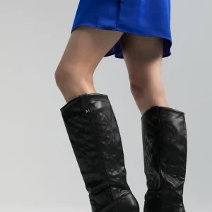 Lola Casademunt Botas Y Botines<Bota cowboy de caña alta NEGRO