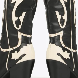 Lola Casademunt Botas Y Botines<Bota estilo cowboy NEGRO-BLANCO