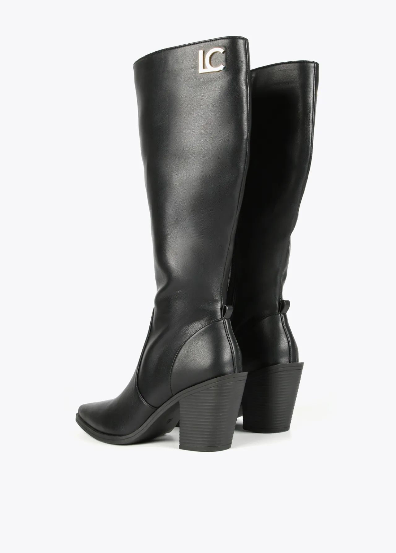 bota_estilo_cowboy_caa_alta_4.webp Lola Casademunt Botas Y Botines<Bota estilo cowboy caña alta NEGRO