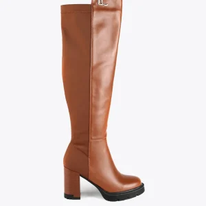 Lola Casademunt Botas Y Botines<Bota mosquetera alta con tacón |  Calzado | Lola Casademunt MARRON