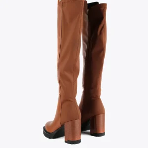 Lola Casademunt Botas Y Botines<Bota mosquetera alta con tacón | Calzado | Lola Casademunt MARRON