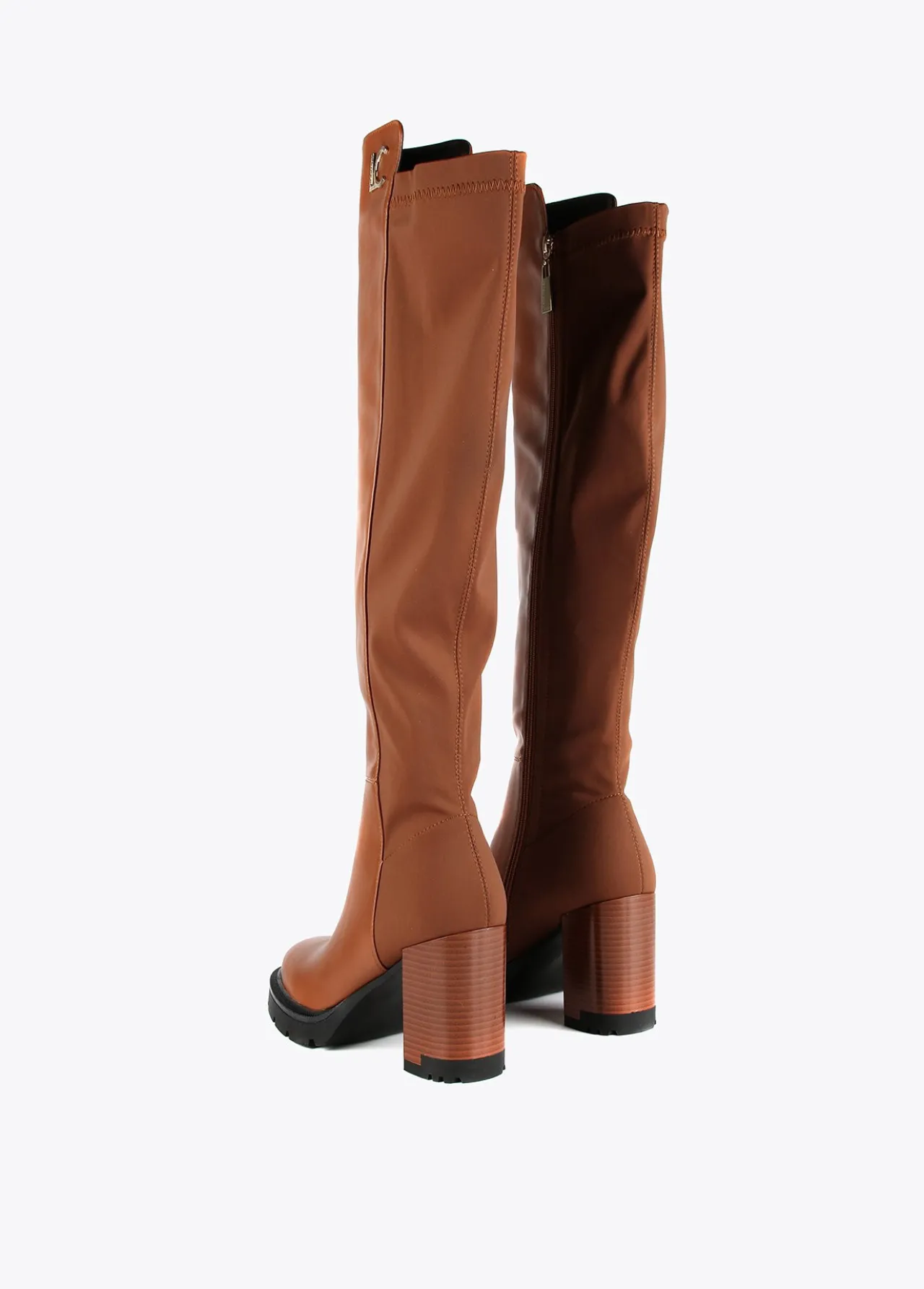 bota_mosquetera_alta_con_tacn__calzado__lola_casademunt_2.webp Lola Casademunt Botas Y Botines<Bota mosquetera alta con tacón | Calzado | Lola Casademunt MARRON