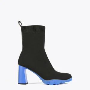 Lola Casademunt Botas Y Botines<Botín calcetín con suela track NEGRO-AZUL