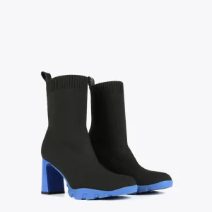 Lola Casademunt Botas Y Botines<Botín calcetín con suela track NEGRO-AZUL