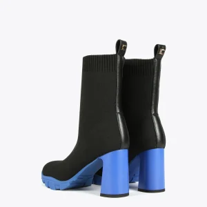 Lola Casademunt Botas Y Botines<Botín calcetín con suela track NEGRO-AZUL