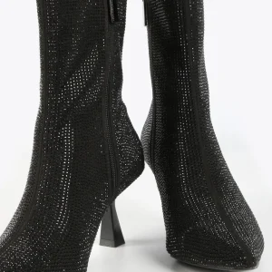 Lola Casademunt Botas Y Botines<Botín efecto brillo NEGRO
