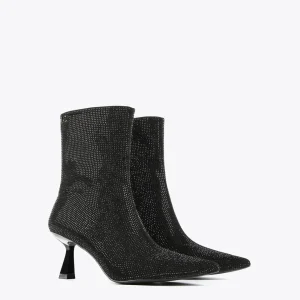 Lola Casademunt Botas Y Botines<Botín efecto brillo NEGRO