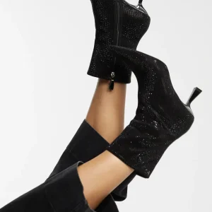 Lola Casademunt Botas Y Botines<Botín efecto brillo NEGRO