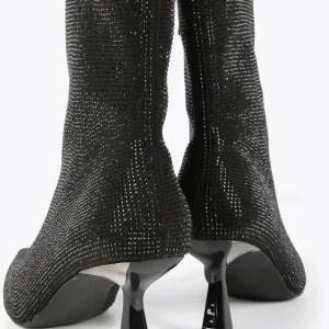 Lola Casademunt Botas Y Botines<Botín efecto brillo NEGRO