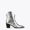 Lola Casademunt Botas Y Botines<Botín estilo cowboy PLATEADO
