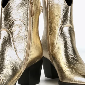 Lola Casademunt Botas Y Botines<Botín estilo cowboy PLATEADO