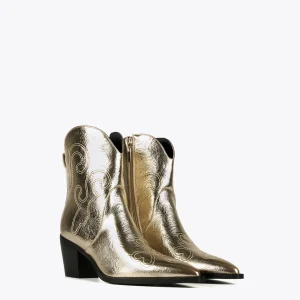 Lola Casademunt Botas Y Botines<Botín estilo cowboy PLATEADO