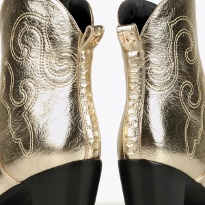 Lola Casademunt Botas Y Botines<Botín estilo cowboy PLATEADO