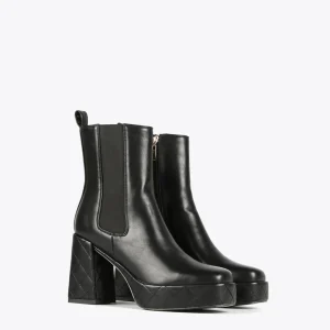 Lola Casademunt Botas Y Botines<Botín plataforma NEGRO