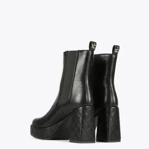 Lola Casademunt Botas Y Botines<Botín plataforma NEGRO