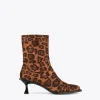 Lola Casademunt Animal Print | Botas Y Botines<Botín tejido animal print MARRON-NEGRO