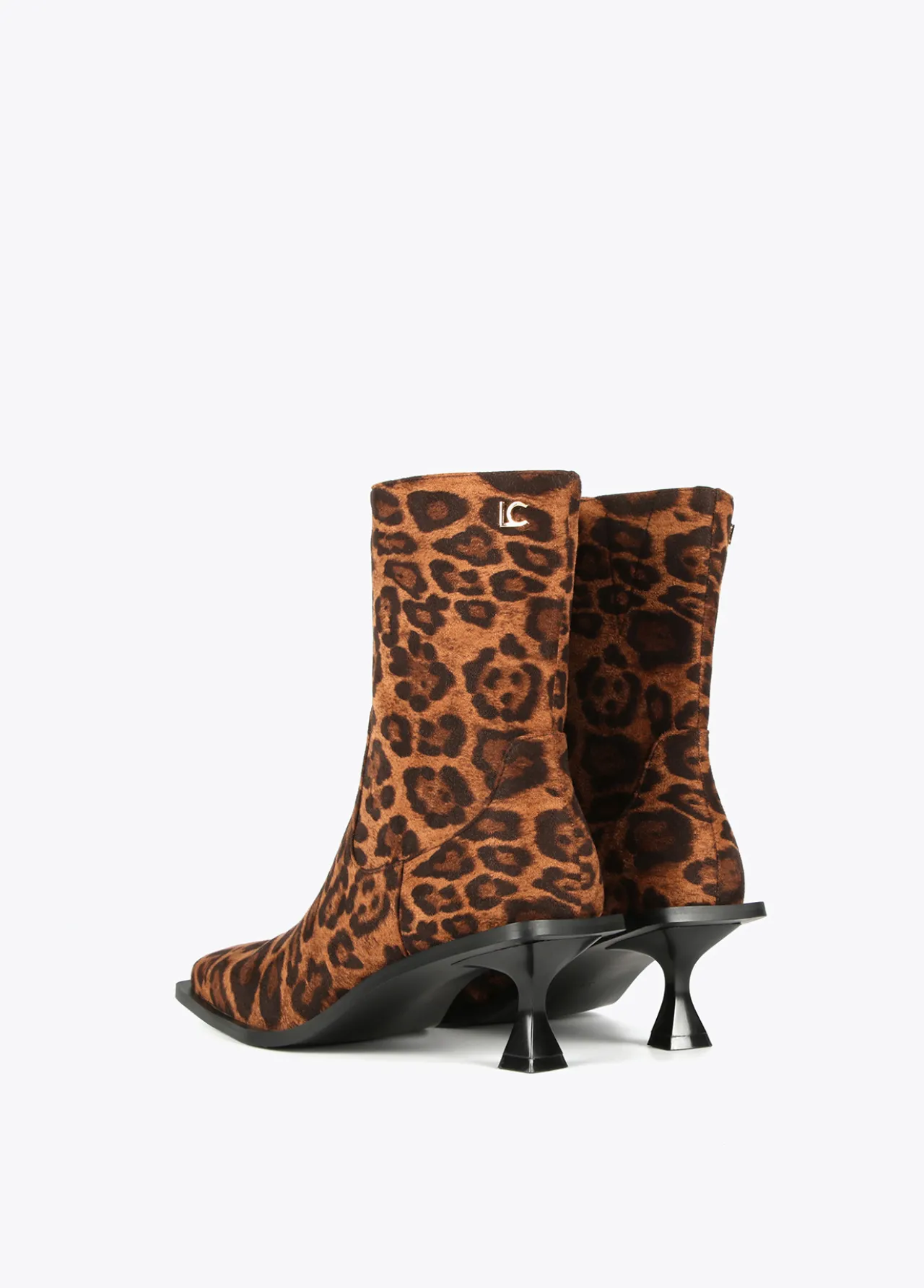 botn_tejido_animal_print_3.webp Lola Casademunt Animal Print | Botas Y Botines<Botín tejido animal print MARRON-NEGRO